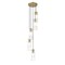Z-Lite Alton Chandelier, 5-Light, 12 In.W x 14.25 In.H, Modern Gold/Clear+Frosted 824P-5R-MGLD - alternate 3